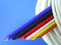 硅树脂玻璃纤维套管，双层套管(内胶外纤套管,内纤外胶套管)