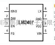 LM3407 - 驱动高功率LED 的PowerWise