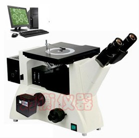 上海万衡金相显微镜电脑三目倒置型4XGE