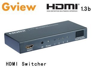 景为 GH401U HDMI切换器1.3b 四进一出 HDMI 切换器 4进1出