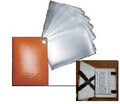 上海厂生产真皮旋转卡包旋转名片包，真皮魔术名片夹等