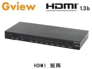 景为 HDMI矩阵器/HDMI切换器/HDMI分配器 4进2出 四进二出1.3b