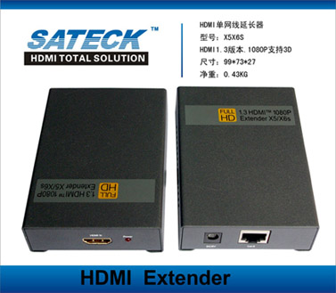 HDMI网线延长器，HDMI延长器60米，支持1080P