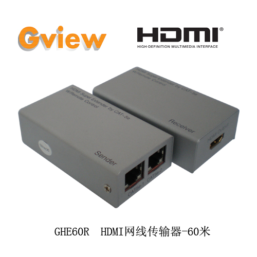 GHE60R HDMI网线延长器1080P 60米HDMI转网线传输
