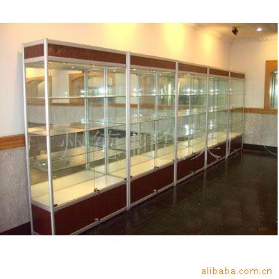 广州德利货架厂  精品展示架 礼品展示柜 钛合金精品展示柜
