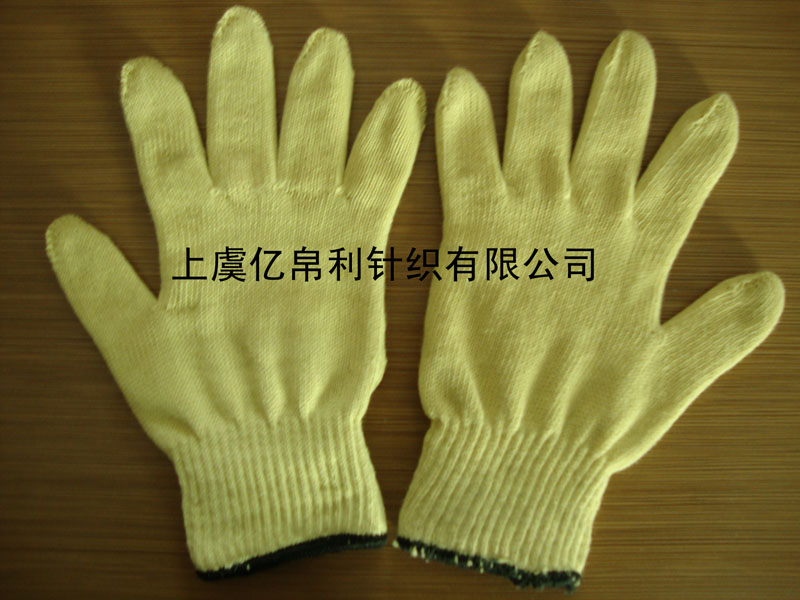 厂家生产外贸KEVLAR凯夫拉防割耐高温针织防护手套