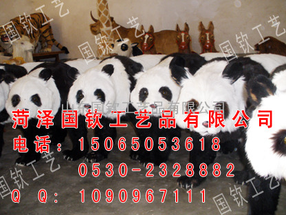 大熊猫仿真照相热销产品深受游客喜爱照相动物