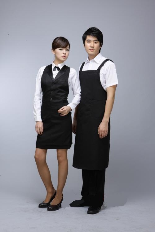 广州西餐厅服务员制服设计定做DEFOEE德福设计