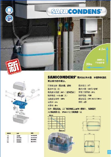 升利凝净法国SFA进口污水提升泵冷凝泵空调冷凝水提升器专业设计施工总代理