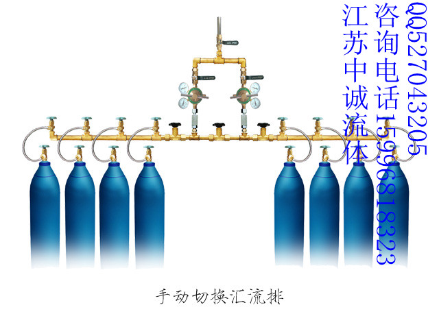 手动切换气体汇流排氧气氩气氮气乙炔二氧化碳气体汇流排