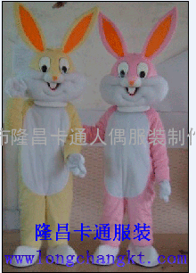 深圳卡通人偶服装行走卡通气模服装动漫卡通人物服装兔子