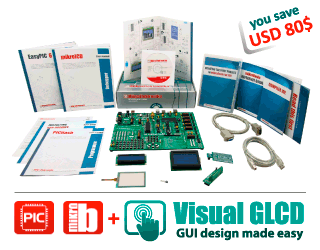 PIC 视觉 GLCD套件