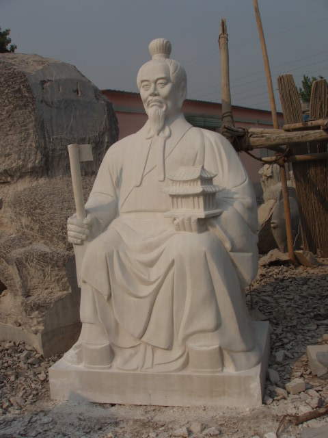 石雕鲁班像，老子孔子寿星毛泽东白求恩雷锋校园雕塑等众多雕塑大师人物作品石雕