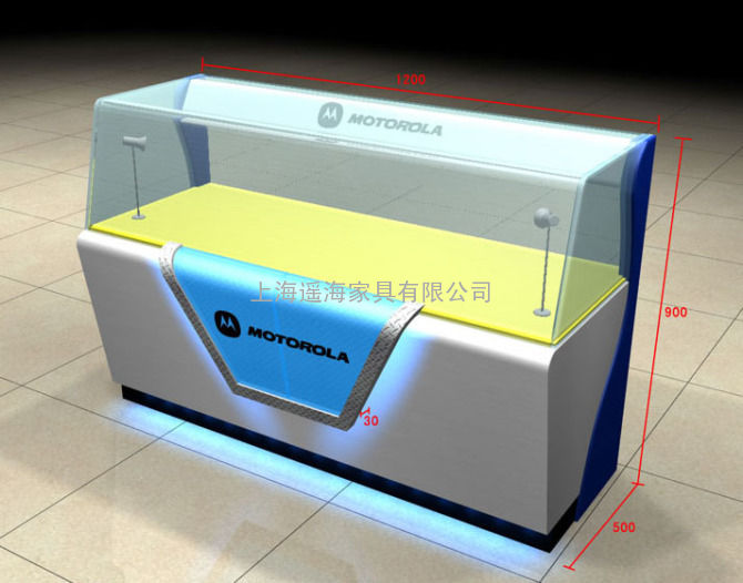 展示柜 手机柜台3 展柜首选上海遥海 专业展示柜设计制作