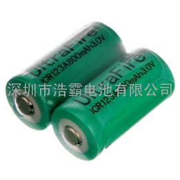 神火123A/16340 充电电池3.6V 800mAh