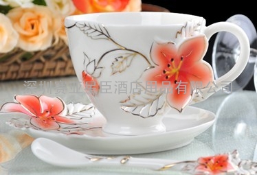 大连礼品珐琅陶瓷咖啡杯、广州礼品陶瓷咖啡杯、佛山礼品陶瓷咖啡杯