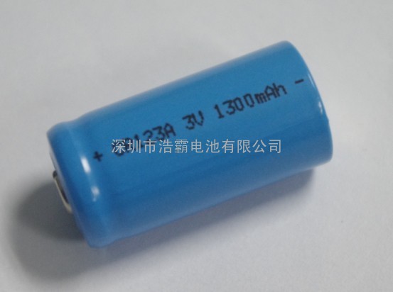 16340 123A磷酸铁锂3V充电电池 1300MAH