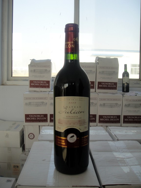 法国原瓶朱莉安2008干红葡萄酒