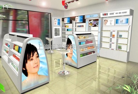展示柜 化妆品展柜12 首选上海遥海 专业展示柜设计制作