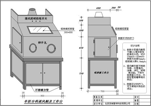 国内专业生产核分装防护通风柜