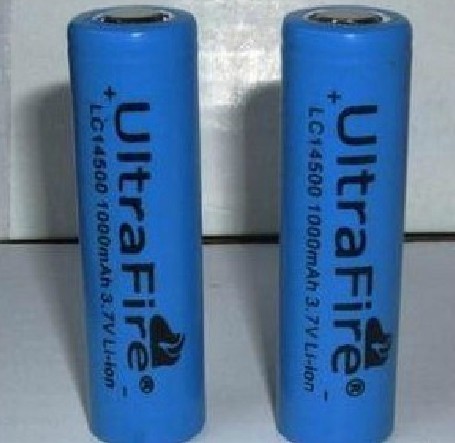 神火14500锂电池 5号电池 AA充电电池 3.7V 1000毫安充电锂电池