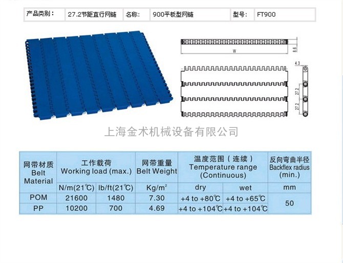 S900平板型网链