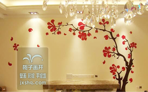 上海手绘墙 墙体绘画 室内设计 墙艺术装饰