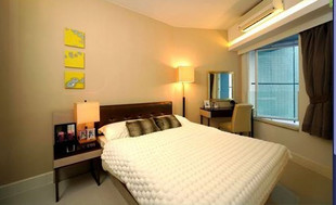 香港海湾轩酒店预订-两房一厅海景套房-香港公寓式酒店预订
