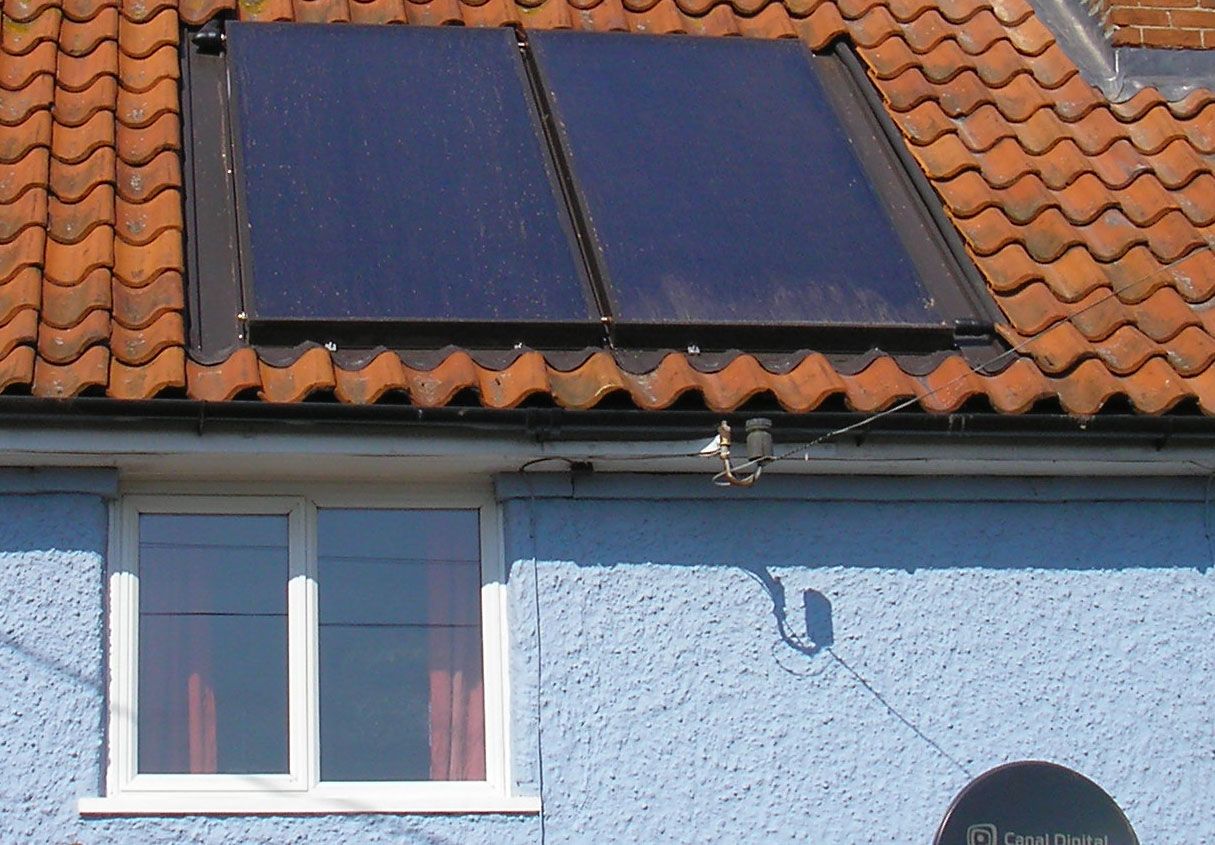 供应 节能 平板太阳能热水器 平板集热器