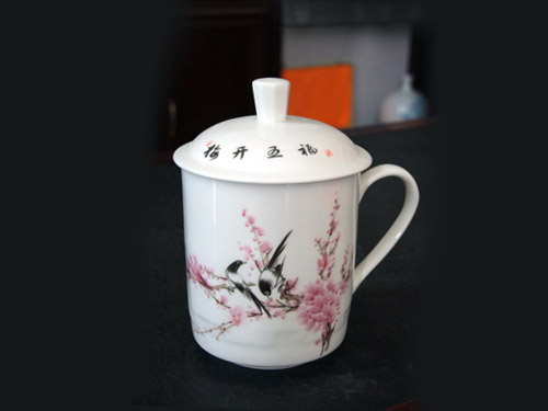 礼品茶杯&amp;#9829;酒店陶瓷茶杯 广告赠品杯