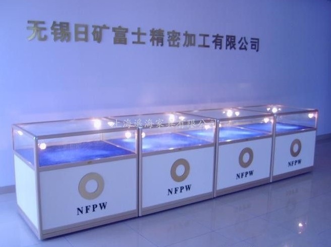 铝合金展示柜  白色展柜 珠宝首饰展示柜8