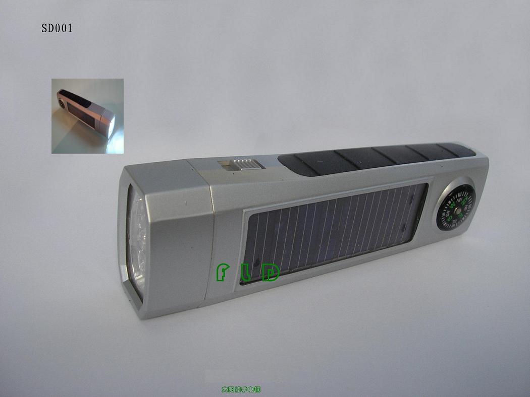 太阳能手电筒 太阳能LED手电筒