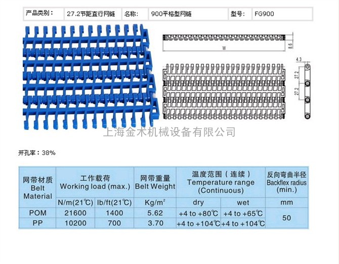 900平格网带TX