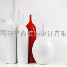 宝齐莱 现代家居陶瓷摆件/摆设花瓶/花器/欧式花插 创意工艺品T57