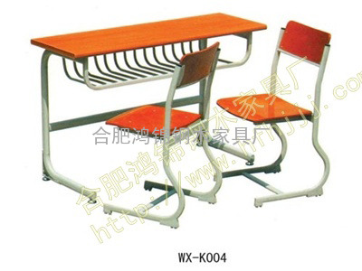钢管固定自动翻硬木平面合肥课桌椅