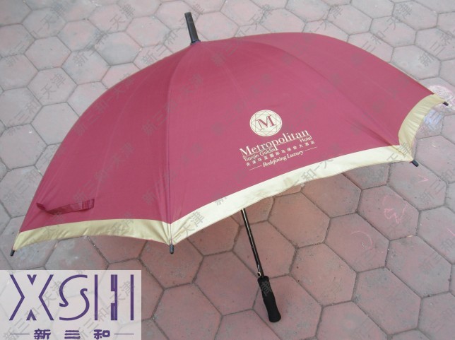 天津环亚国际马球会大酒店迎宾雨伞定制天津新三和