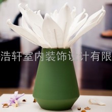 宝齐莱 现代时尚 陶瓷花瓶/客厅/花器摆件/家居餐桌装饰花插 T557