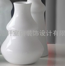 宝齐莱 欧式 简约时尚陶瓷摆设/摆件/装饰花瓶 家居软装饰品 T549
