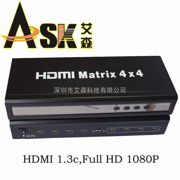 热销产品：4进4出HDMI矩阵切换器-ASK郭超