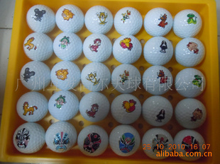 高尔夫球 高尔夫十二生肖球 高尔夫彩色logo球