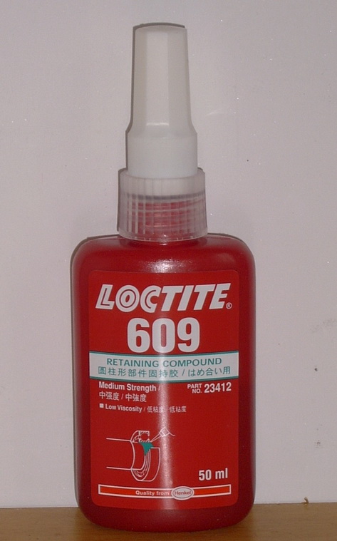 LOCTITE/乐泰609胶水/乐泰胶水609//圆柱形固持胶/高强度