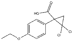 2,2-二氯-1-（4-乙氧苯基）环丙烷羧酸