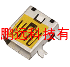 MINI USB 10P FEANALE SMT 双排1