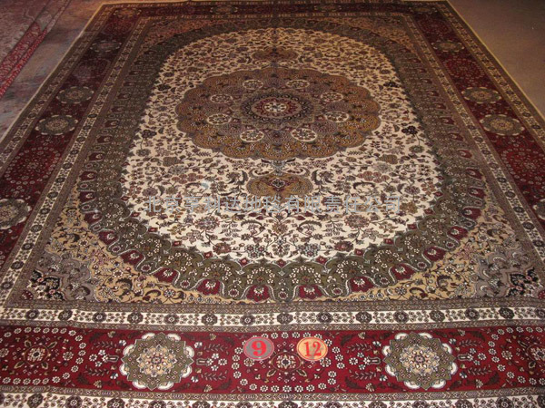 热销北京手工真丝地毯，纯波斯地毯，大客厅地毯批发