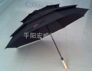 温州宏威伞业直销防风、防沙、防紫外线高尔夫伞