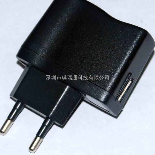 欧规USB充电器 5V/500mA