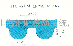 Continental ContiTech马牌圆弧齿同步带规格.型号、尺寸表 HTD5M(节距=5)