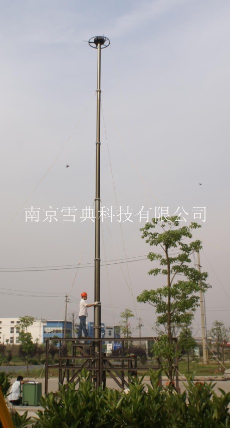移动通讯基站升降桅杆  华为18米应急通讯升降桅杆