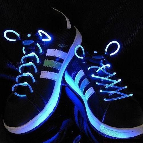 LED发光鞋带LED光纤鞋带