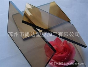 厂家直销GE茶色pc耐力板、阳光板尚达塑胶